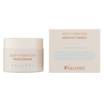Nacomi Krem do twarzy COCONUT 40ml Deep hydration