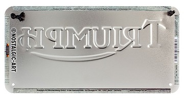 Жестяная табличка для подвески мотоцикла ТРИУМФ подарок 20 х 10 см