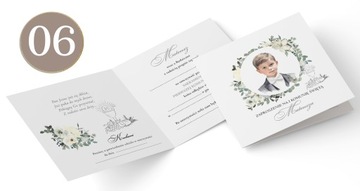 ZAPROSZENIA na Komunię IMIĘ Papier perłowy+koperta