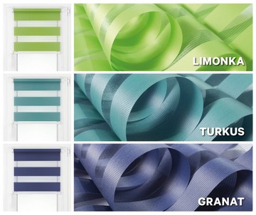 Rolety DZIEŃ NOC 66x220 bezinwazyjna roleta balkonowa NA WYMIAR