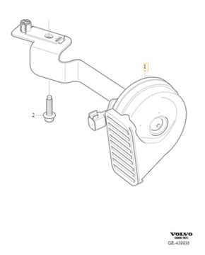 VOLVO C40 EX40 XC40 PRAVÝ SIGNÁL KLAKSON VYSOKOTÓNOVÝ OE 30747615 32274288