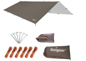 TARP TURYSTYCZNY PŁACHTA PLANDEKA 3 x 3 m 210 T UNIGEAR