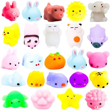 Gniotek Mochi Squishy Zestaw 24Szt Gniotki Antystresowe Sensoryczna Zabawka