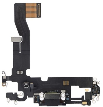 Złącze Dock Mikrofon iPhone 12 / 12 Pro Black