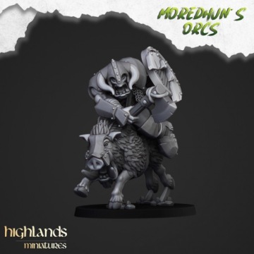 Капитан конных орков - Highlands Miniatures