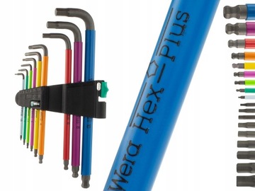 Ключи шестигранные WERA с шариком, 9 шт.