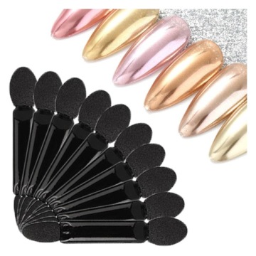 10X PACYNKA aplikator do efekt chrom lustra holo