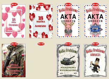 НАКЛЕЙКИ ЭТИКЕТКИ ВОДКА ДЕНЬ РОЖДЕНИЯ 18 30 40 50 60 70