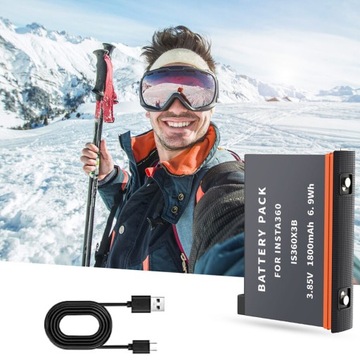 Комплект для замены аккумулятора Insta360 X3 для Insta360 ONE X3, 2 шт.