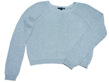 H&M DIVIDED krótki sweter OVERSIZE młodzieżowy miękki XS S 34 36 158-164