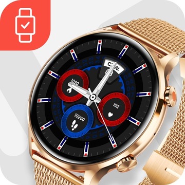 SMARTWATCH ZEGAREK DAMSKI ELEGANCKI PULS SMART WATCH ROZMOWY POLSKIE MENU