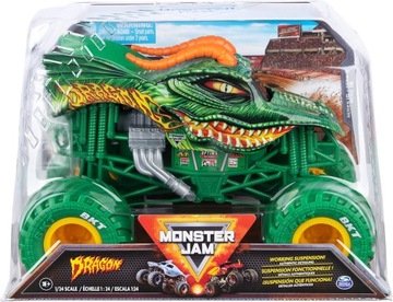 Monster Jam, Official Dragon Monster Truck, Collector Die-Cast Vehicle, 1:2