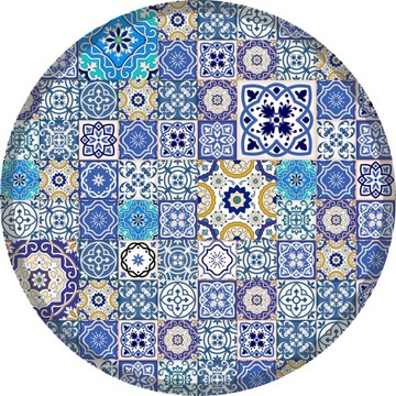 mata podkładka pod krzesło 100fi azulejos turkus