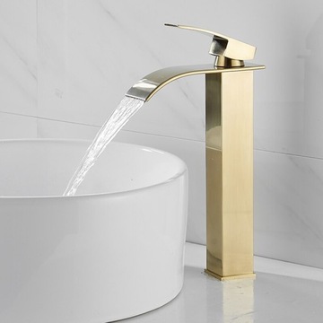 BATERIA UMYWALKOWA ZŁOTA WYSOKA NABLATOWA LOTUS CALANI GOLD STOJĄCA