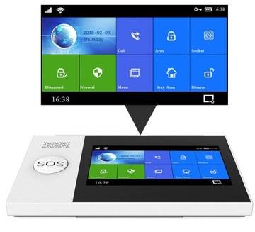 БЕСПРОВОДНАЯ ЖК-СИГНАЛИЗАЦИЯ GSM ПРИЛОЖЕНИЕ WIFI СИРЕНА TUYA