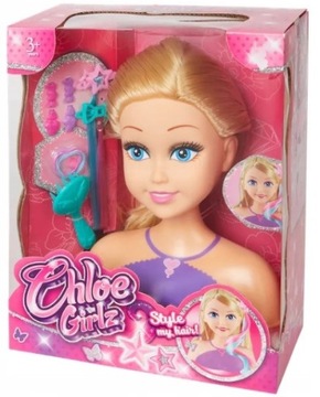 Chloe Girlz Głowa do stylizacji + akcesoria