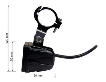 Комплект из двух галогенных светодиодных ламп CREE мощностью 10 Вт с держателями.