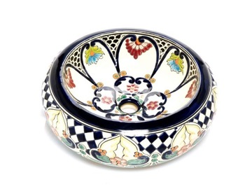 Umywalka Ceramiczna Ręcznie Malowana Obła -Hermosa