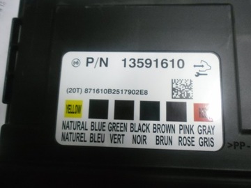 MODUŁ KOMFORTU OPEL ASTRA-J ZAFIRA-C 13591610