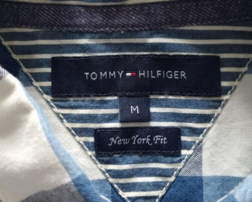 TOMMY HILFIGER NEW YORK FIT CHECK PATTERN Męska Koszula w Kratkę M
