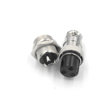 Złącze przemysłowe GX16 3 pin (wt+gn)