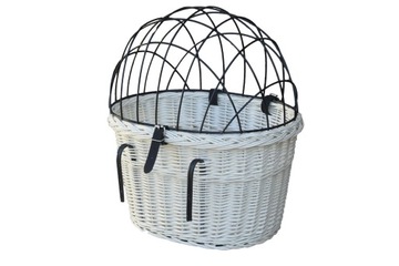 Большая корзина для велосипедов WICKER BASKET с крючками