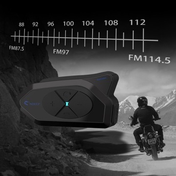NOECI GOCOM4 МОТОЦИКЛОВЫЙ ИНТЕРКОМ 1200m BLUETOOTH ПОЛЬСКИЙ FM-РАДИО ЛЕКТОР