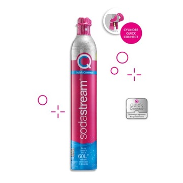 Картридж SodaStream CO2, розовый картридж для Terra и Duo.