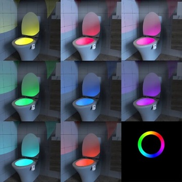 СВЕТОДИОДНАЯ ЛАМПА ДЛЯ ТУАЛЕТА, ДАТЧИК ДВИЖЕНИЯ И СВЕТА