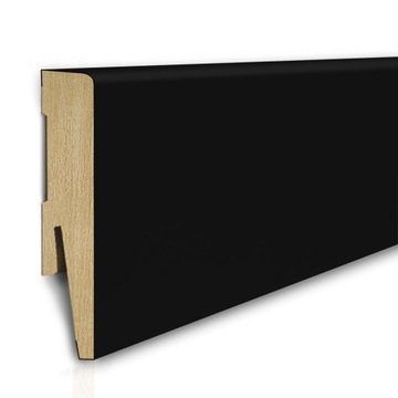 Listwa przypodłogowa MDF 8cm SKL8 CZARNA