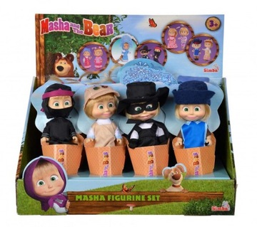 Lalka Figurka Masza i Niedźwiedź Simba 12 cm 5 rod