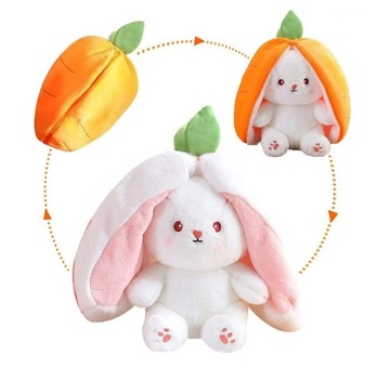 ПЛЮШЕВАЯ ИГРУШКА-МАСКОТ УШКИ КРОЛИКА-МОРКОВКИ 2в1 ЗАЯЦ В МОРКОВКЕ 25 СМ