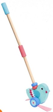 ДЕРЕВЯННЫЙ ТОЛКАЧ, ПТИЦА ДЛЯ ТОЛКА НА ПАЛКЕ