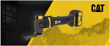 Аккумуляторная орбитальная шлифовальная машина CAT DX41B, 18 В + 14 аксессуаров