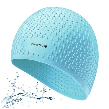 CZEPEK PŁYWACKI NA DŁUGIE WŁOSY SILIKONOWY DO PŁYWANIA KĄPIELOWY BASENOWY