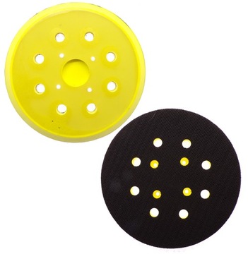 ДИСКОВАЯ ПЛАСТИНА ДИСК ДЛЯ ЭКСЦЕНТРИЧЕСКОЙ ШЛИФОВАЛЬНОЙ МАШИНЫ 125 мм + 150 мм ПОДКЛАДКА-ВЕЛКРО