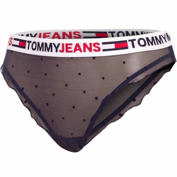 TOMMY HILFIGER BIKINI DAMSKIE MAJTKI GRANATOWE r.S