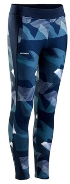 Legginsy do tenisa dziecięce Decathlon granatowe 125-132cm 8 lat