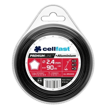Żyłka tnąca gwiazdka 2,4 mm 90 m PREMIUM CELLFAST
