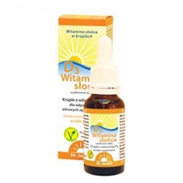 Dr. Jacobs Witamina D3 Krople 20ml Witamina Słońca