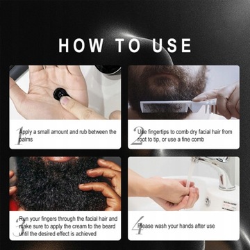 Краска для черной бороды Fast Black Beard Wax Dark Beard