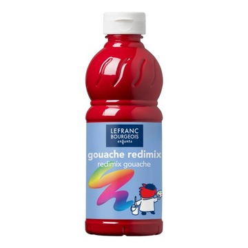 FARBA PLAKATOWA TEMPERA 500ML CZERWONA L&B