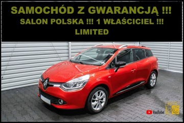 Renault Clio IV Grandtour  0.9 TCe 90KM 2016 Renault Clio LIMITED + Salon POLSKA + 1