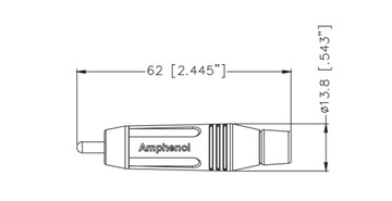Amphenol acpr-blk incch incch