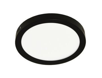 Panel Led Natynkowy 12W Plafon Sufitowy Czarny