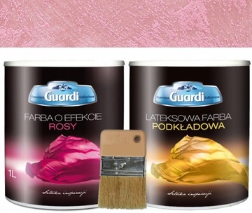 Farba o efekcie rosy 1L farby+1L podkład KPL.