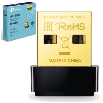 Сетевая карта TP-LINK Archer T2U USB Nano AC600