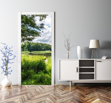 ШПОН ФОЛЬГА ДЛЯ ДВЕРИ ГАРДЕРОБА NATURE GREEN LAKE