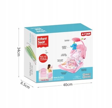 Качалка/шезлонг для ребенка - синий