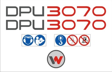 NAKLEJKI do zagęszczarka WACKER NEUSON DPU 3070